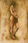 Homo stoječa olje platno 150 x 100 cm 2009